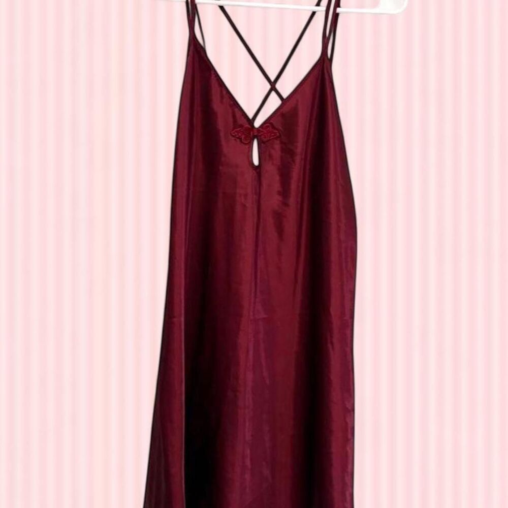 California Dynasty Women's Burgundy and Red Dress